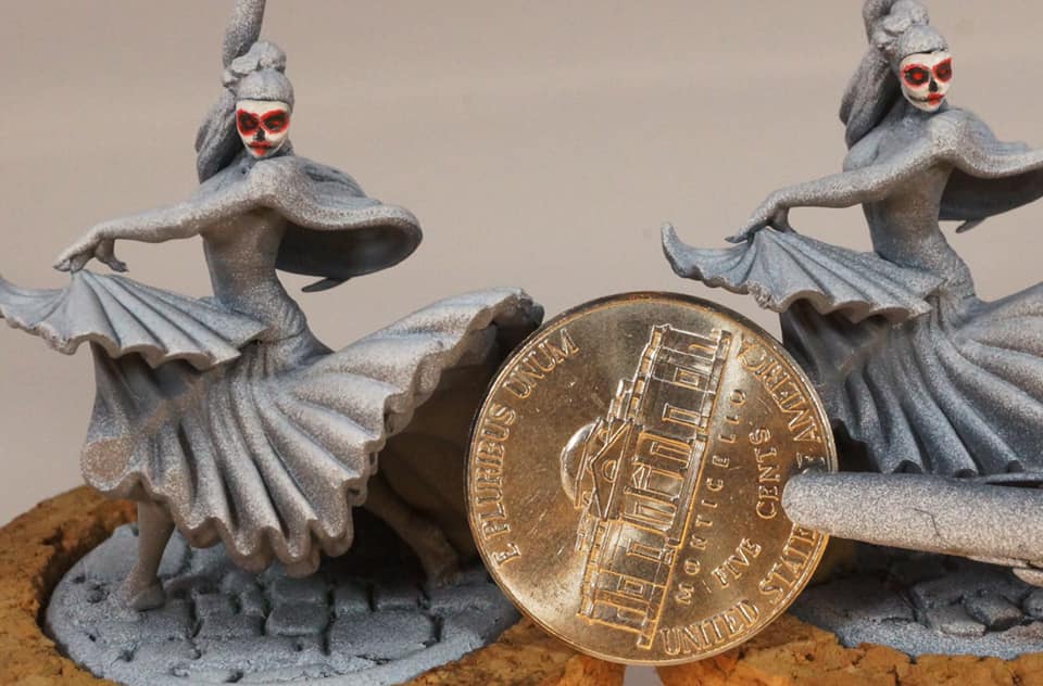 Painting Dias de los Muertos faces